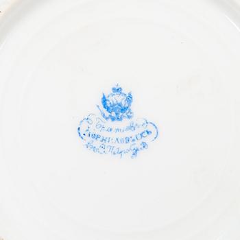 A 24-piece table ware, porcelain, Kornilov 1861-1884.