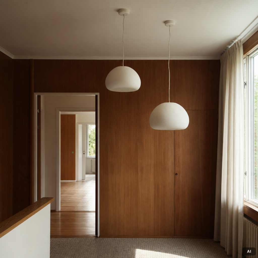 Claesson Koivisto Rune, a pair of 'Fluid' ceiling lamps, Muuto.