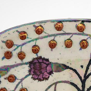 Birger Kaipiainen, Decorative dish, ceramic, signed Kaipiainen Arabia.