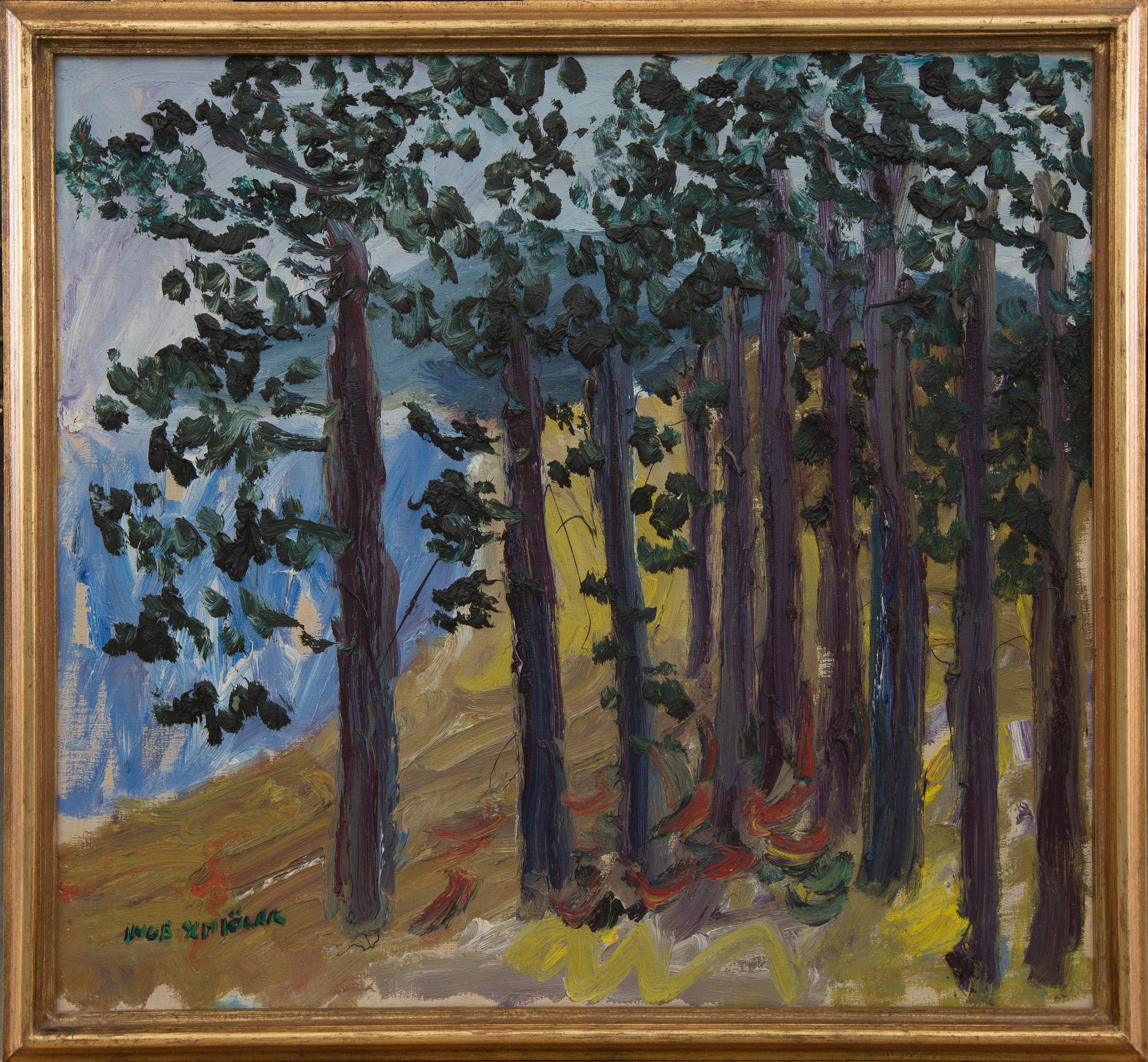 INGE SCHIÖLER, olja på duk, signerad o daterad 1950.