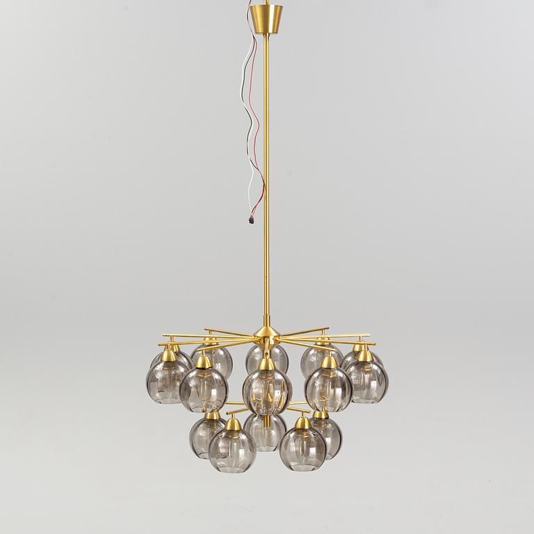 Holger Johansson, Westal, Bankeryd, probably. A brass chandelier, second half of the 20th Century.