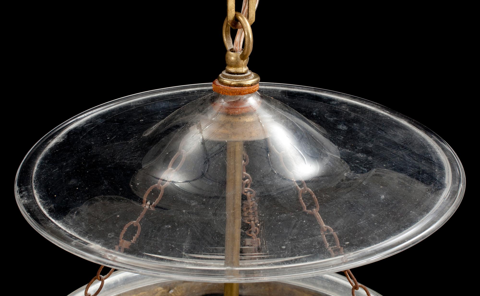 AMPEL, glas, 1900-tal. H 55.