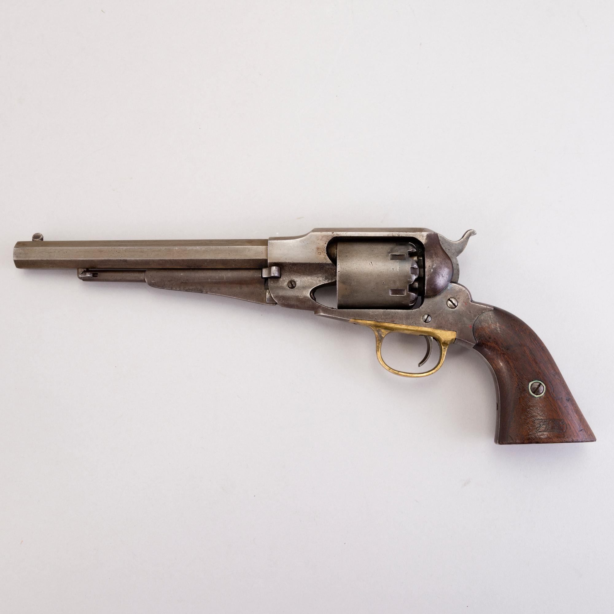 A mid-19th century Remington "New Model 1858" revolver.