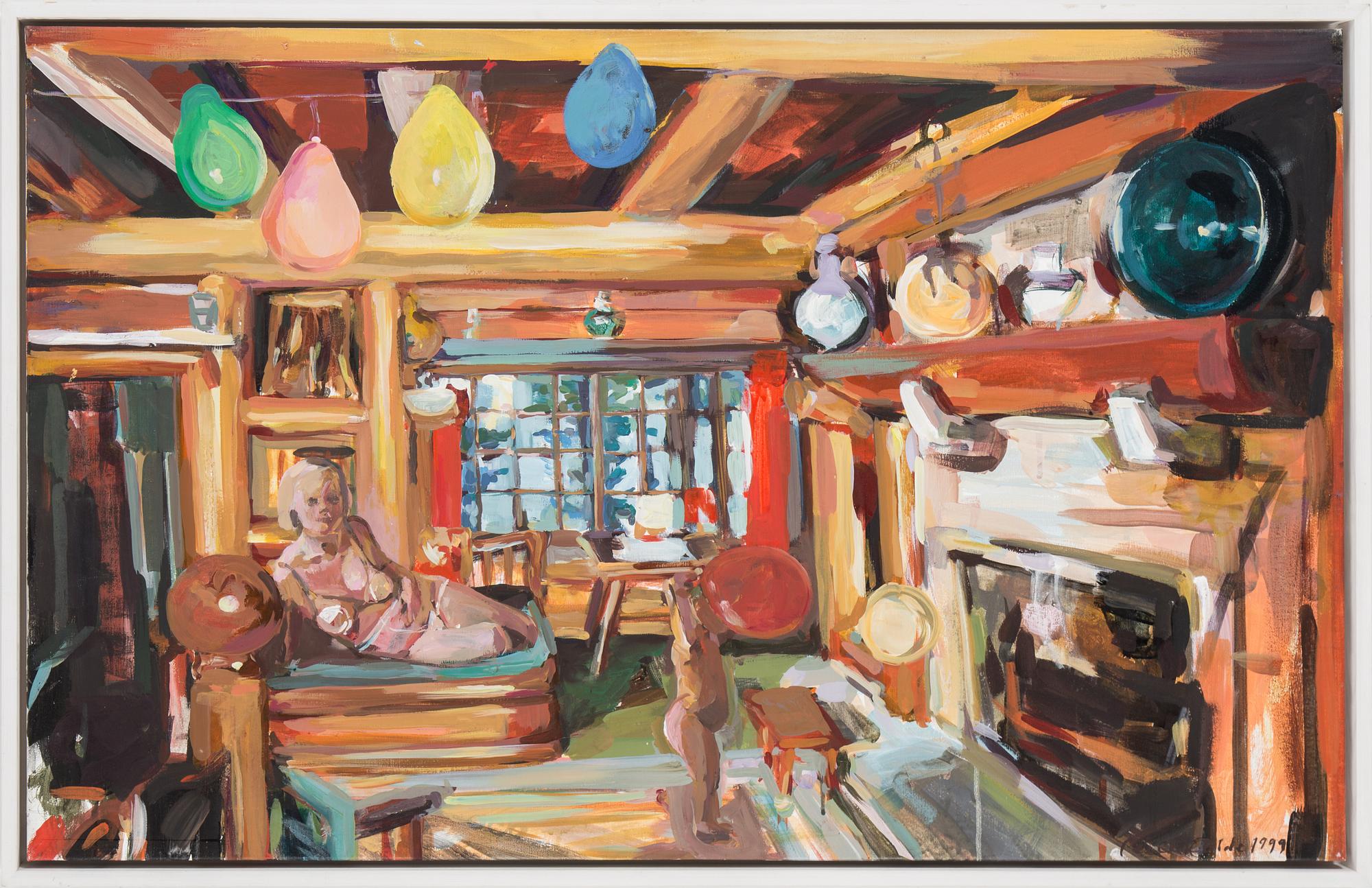 CECILIA ELDE, oil on canvas, signed and dated 1999.