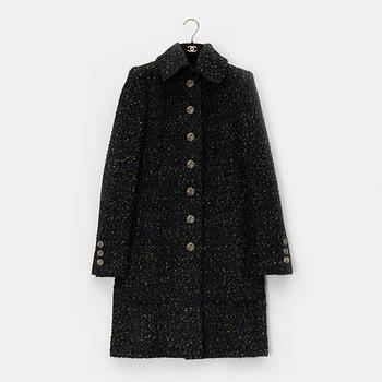 Chanel, a 'Fantasy tweed' coat, size 34.