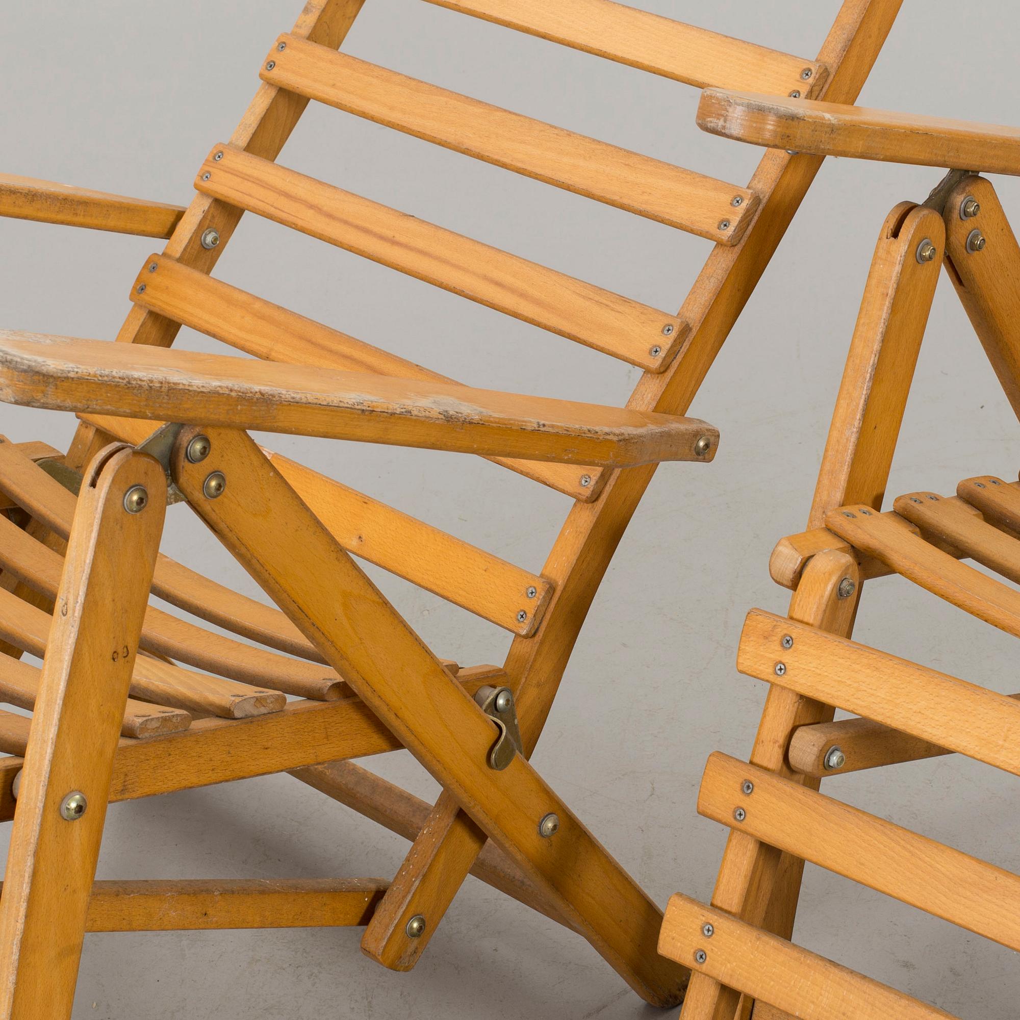 DÄCKSTOLAR, ett par, KAK Fritidsmöbler,