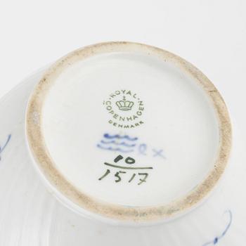 A 25-piece 'Blå blomst' porcelain coffee service, Royal Copenhagen, Denmark.