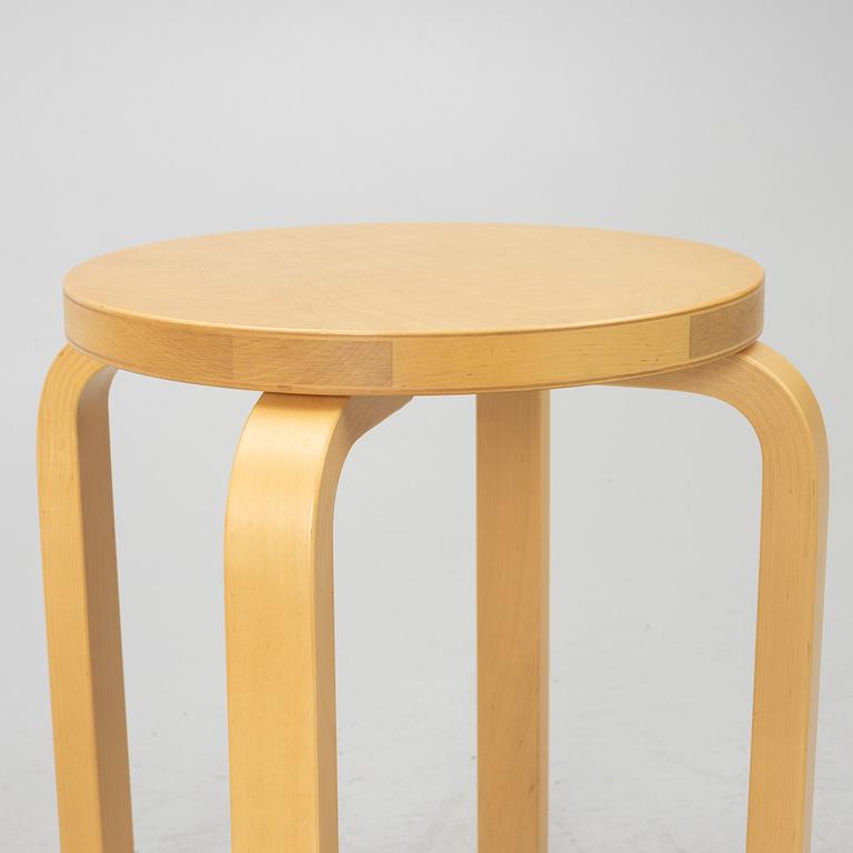 Alvar Aalto, stools, 3 pcs, model E60, Artek, Finland.