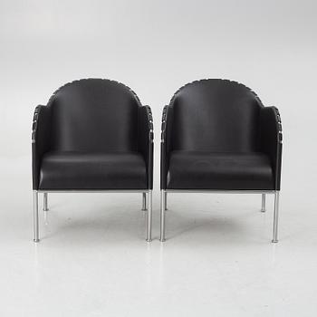 Mats Theselius, a pair of  "Bruno" lounge chairs, Källemo.