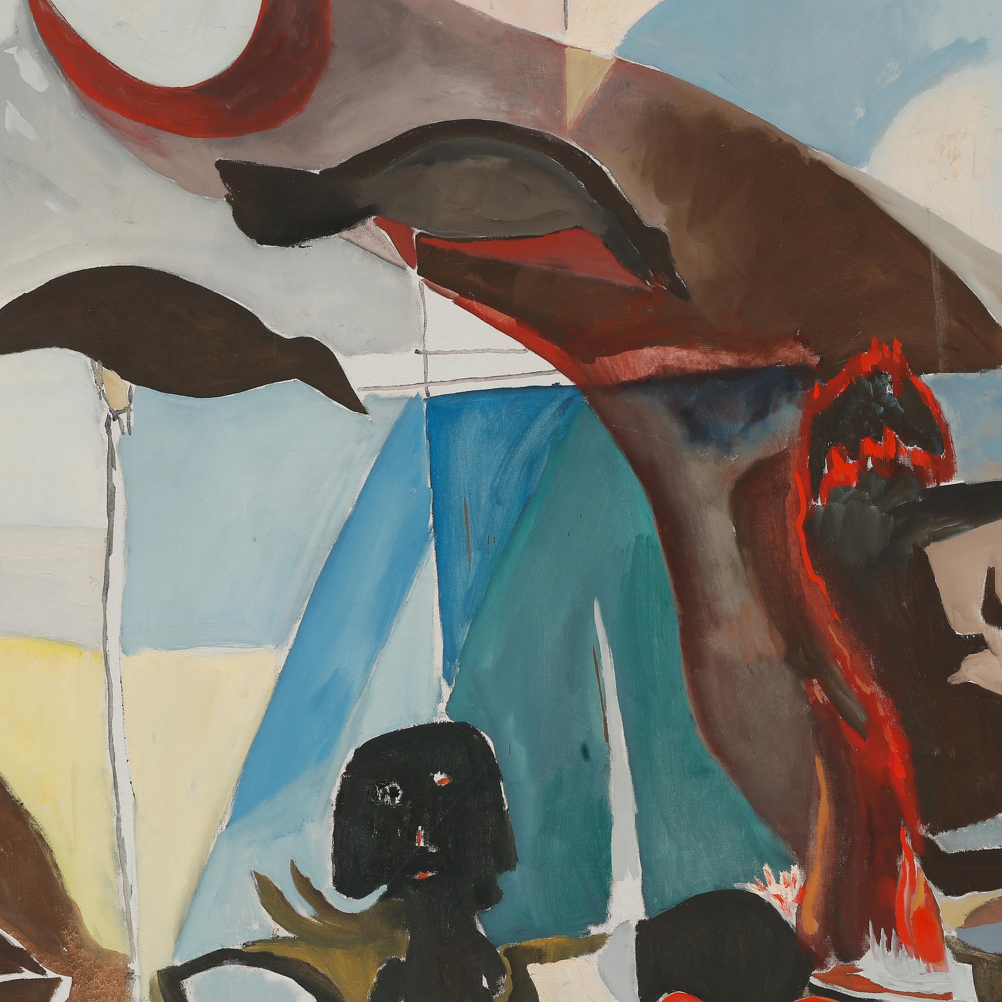 oil on canvas, signed and dated -56.