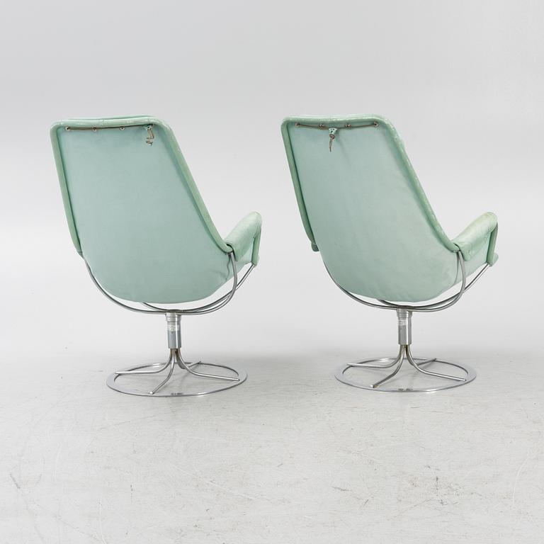 Bruno Mathsson, fåtöljer, ett par, "Jetson", Dux, 1900-talets slut.