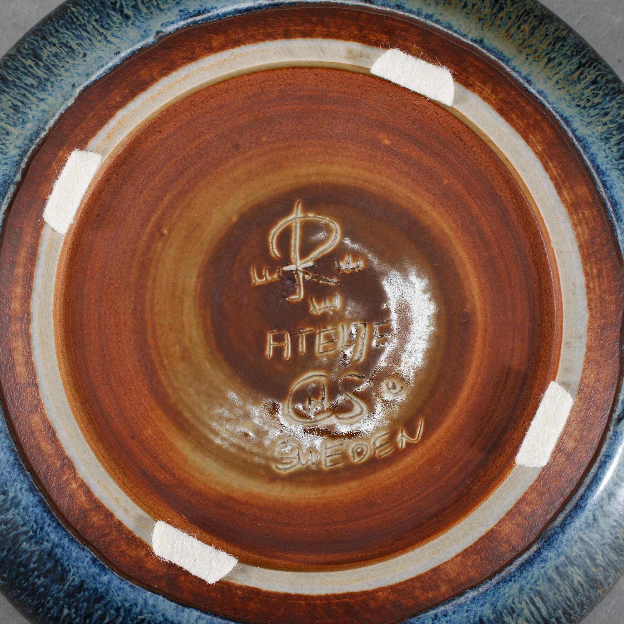 FAT sam SKÅLAR, 2 st, stengods, Carl Harry Stålhane, Rörstrand, 1900-talets mitt.