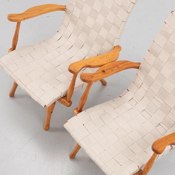 Armchairs, a pair, Swedish Modern, 1940s.