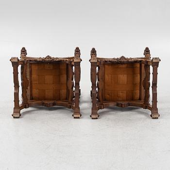 A pair of chairs, late 19th Century.