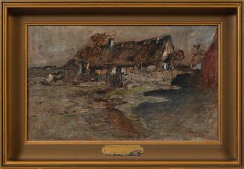 WILHELM VON GEGERFELT, olja på pannå, signerad.