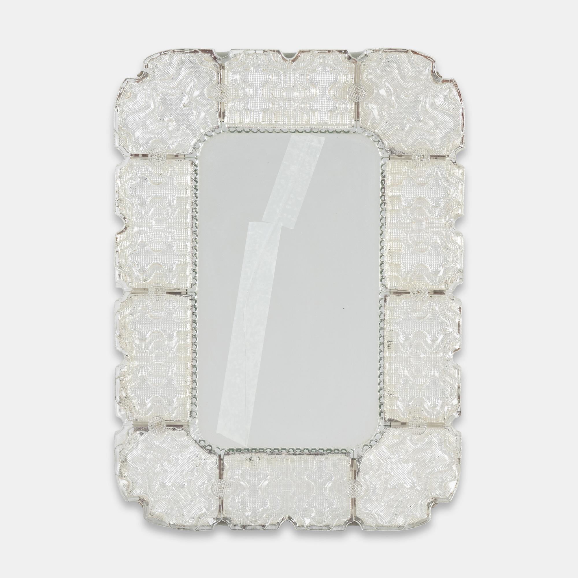 Carl Fagerlund, spegel, Orrefors, 1900-talets andra hälft.