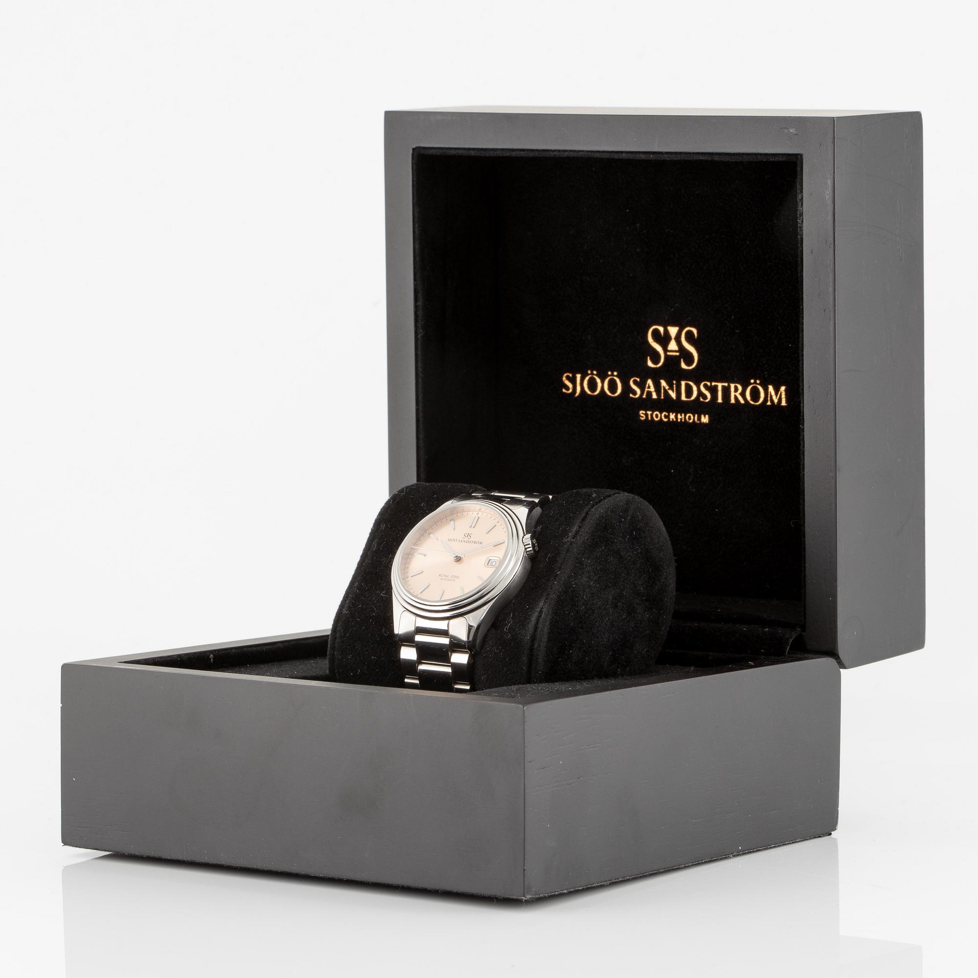 Sjöö Sandström, Royal Steel Classic, wristwatch, 36 mm.