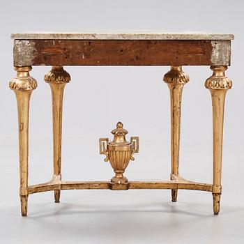 A Gustavian late 18th century console table.