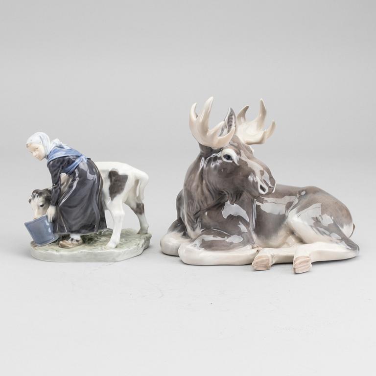 TWO DANISH FIGURINES.