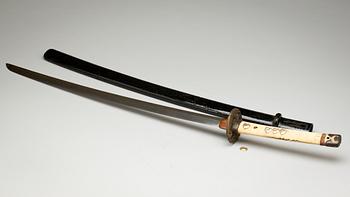 KATANA, Japan. 1600/1700-tal. Bär sign Sada Shige.