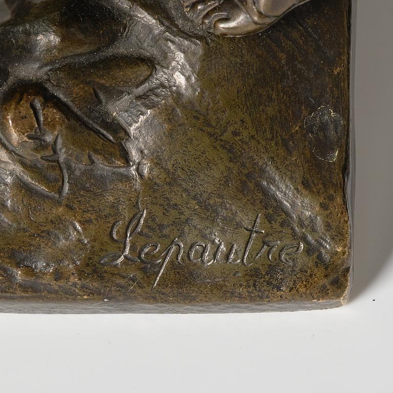 Pierre Lepautre Efter, Aeneas räddar Anchises ur det brinnande Troja.