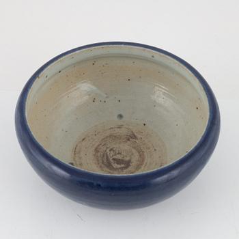 A Chinese Porcelain Blue Censer / Flower Pot, Qing Dynasty.