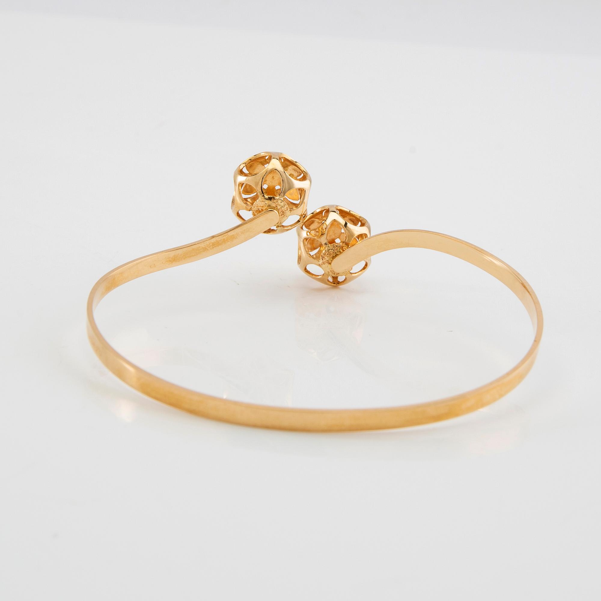 Bracelet/arm ring 18K gold, Alton Falköping 1970.