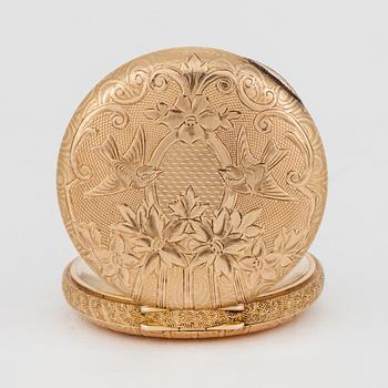 WALTHAM, pocketwatch, 45,5 mm, hunting case,