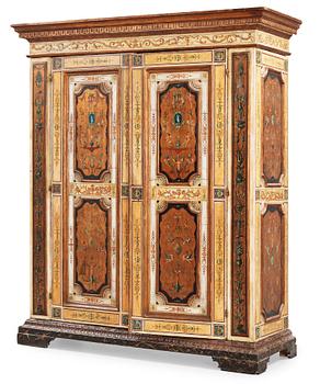 1334. An Italian late 18th century cupboard.