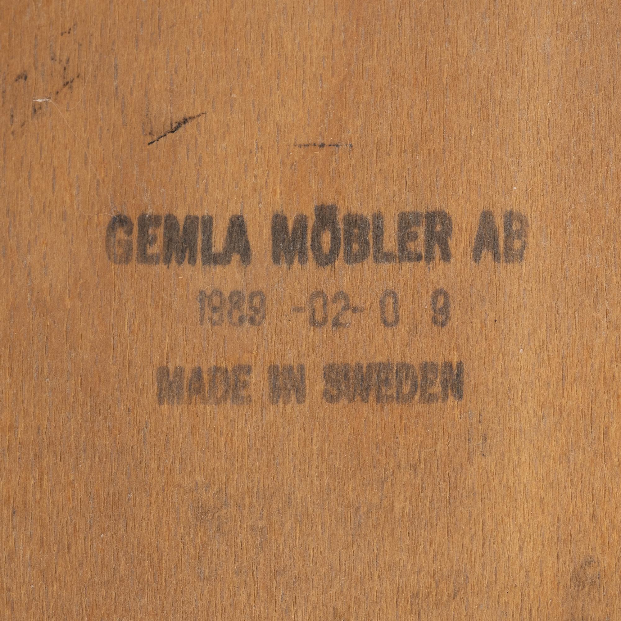 Åke Axelsson, six chairs, Gemla, Sweden, 1989.
