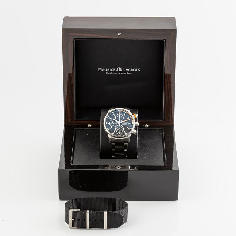 Maurice Lacroix, Pontos S, armbandsur, kronograf, 43 mm.