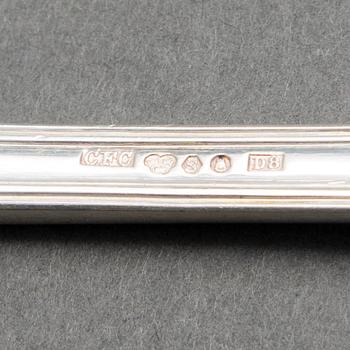 HAARUKOITA, 24+12 kpl, hopeaa, ruotsalaiset leimat, pääosin 1800-luku ja 1930.