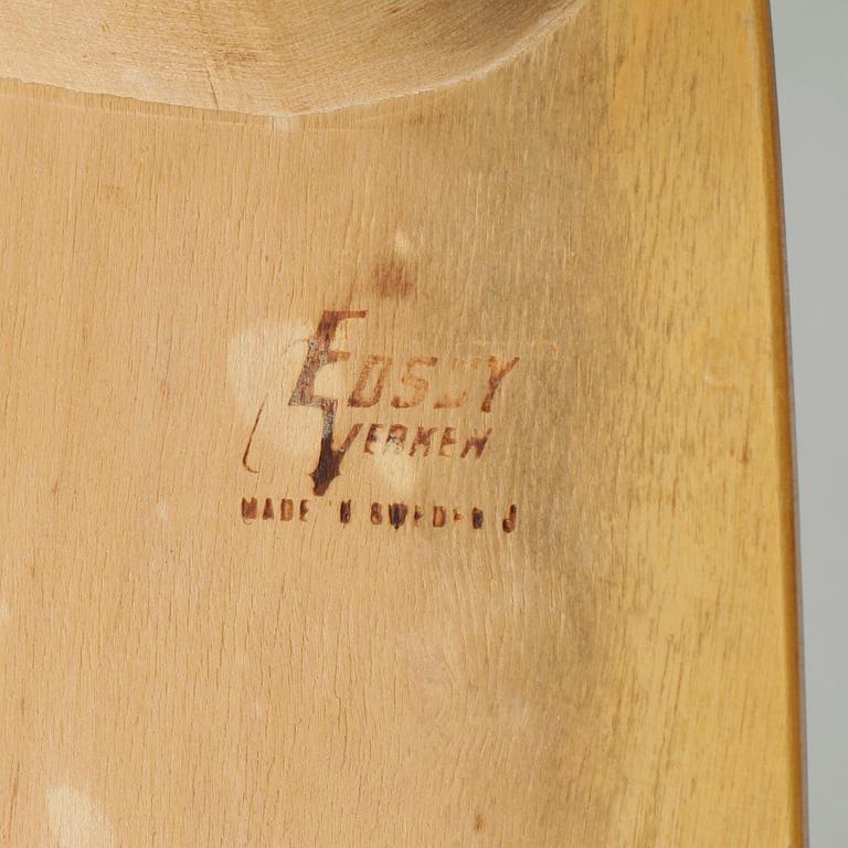 STOLAR, 4st, "Fanett", Ilmari Tapiovaara, Edsbyverken, formgiven 1955.
