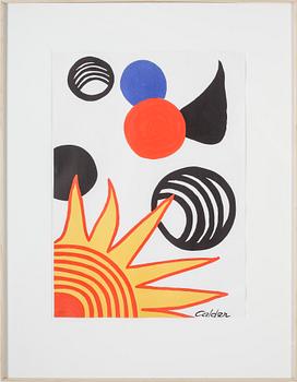 Alexander Calder · ALEXANDER CALDER, färglitografi, signerad i trycket, numrerad 86/300.