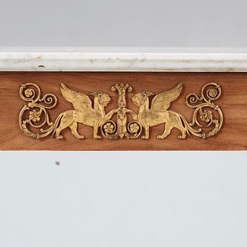 A French Empire console table.