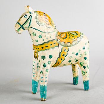 An early 20th century wooden horse, "Dalahäst".