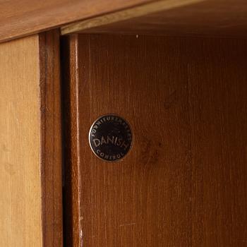 An Arne Vodder teak desk with sideboard, Sibast Furniture, Denmark 1950-60's.