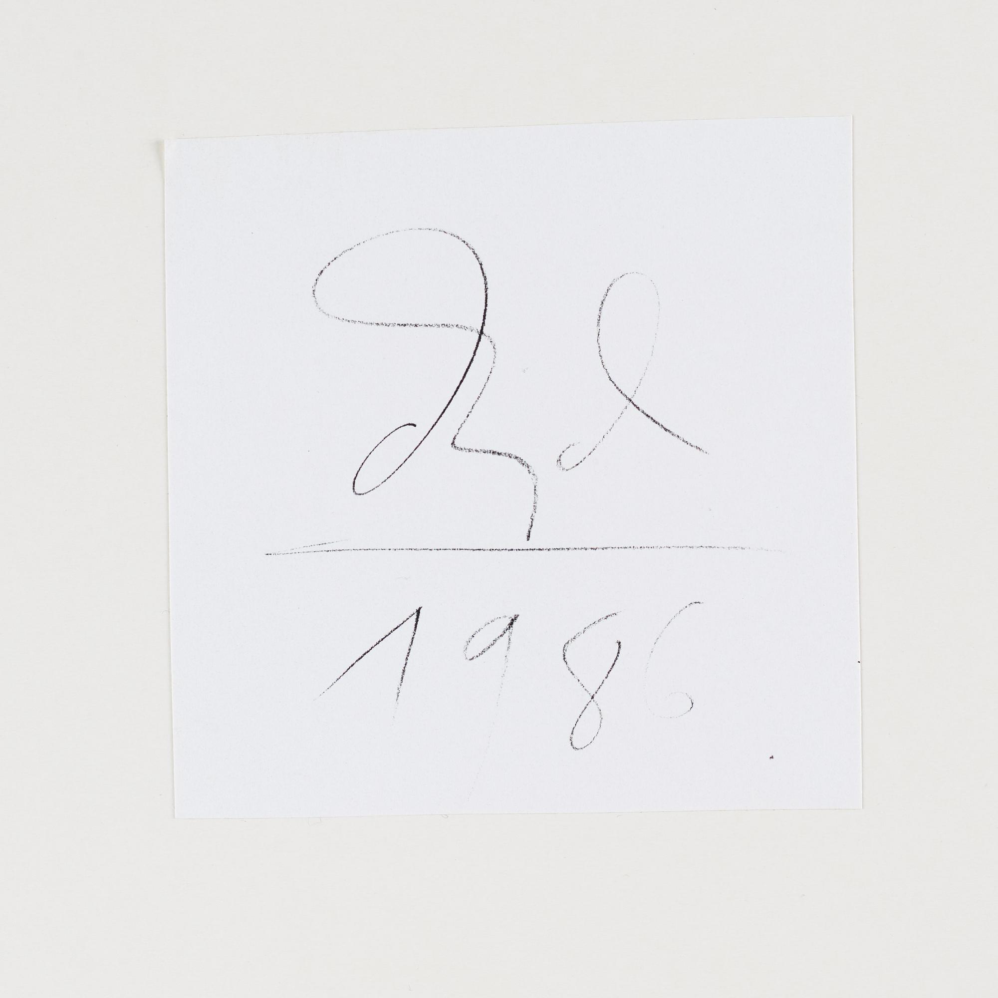 Dawid, photograph signed and dated 1986 on verso.