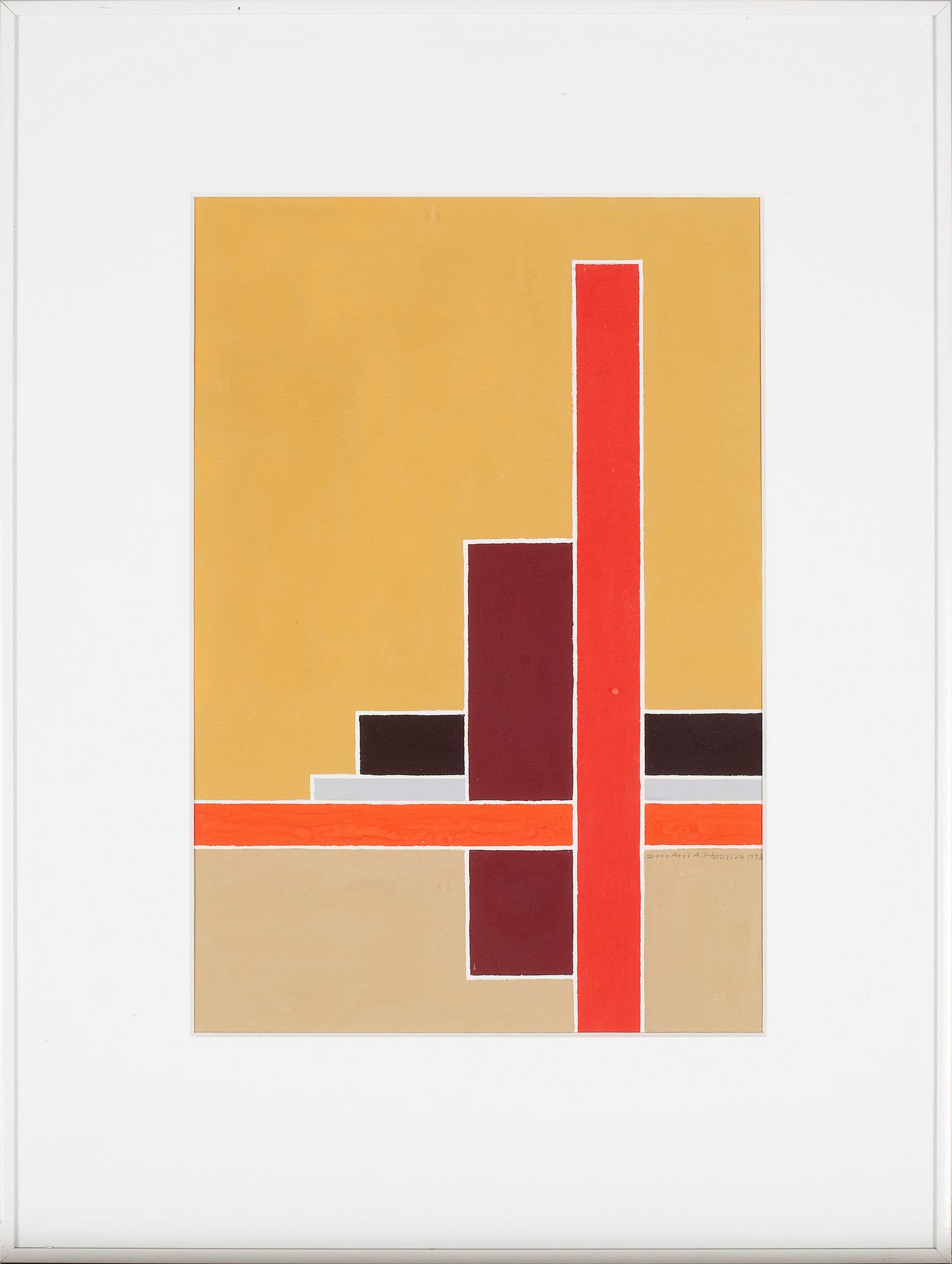 SVEN HANSSON, gouache, signerad och daterad -93.