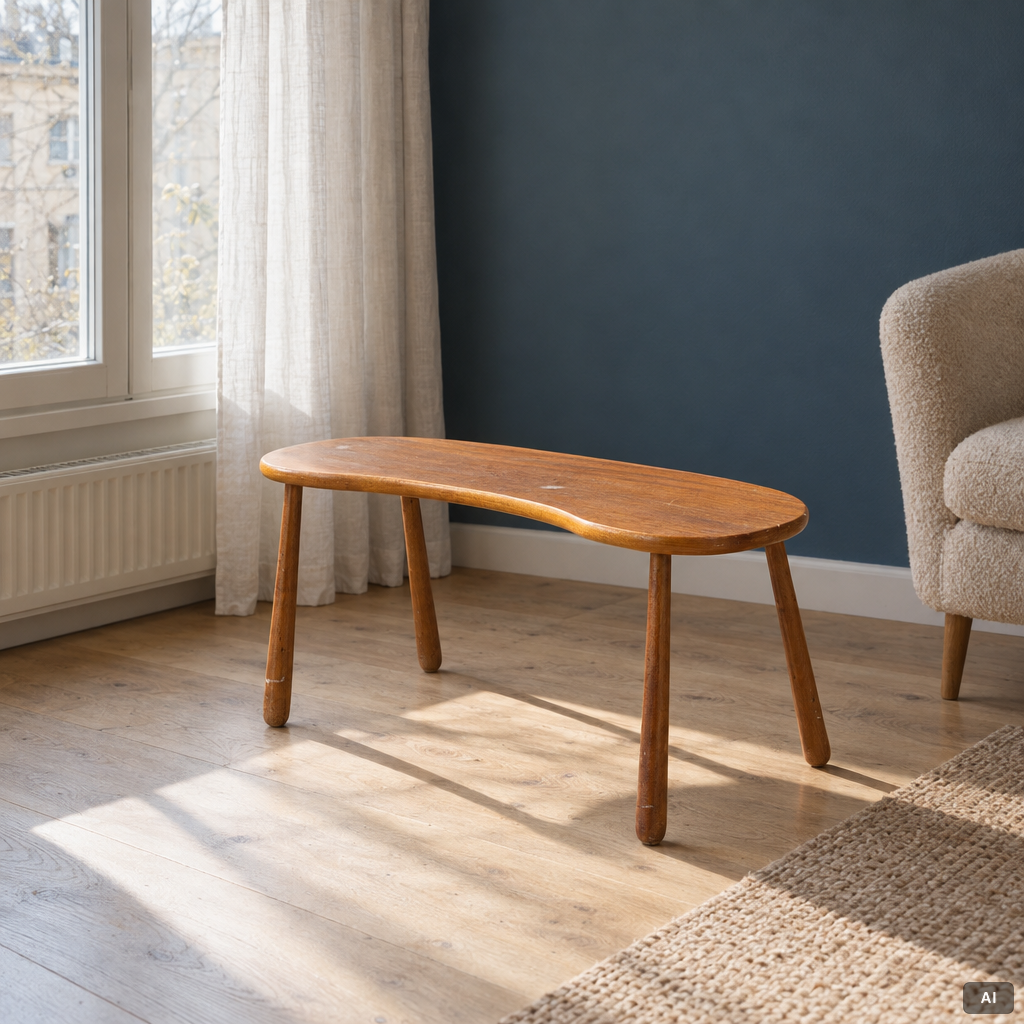 Josef Frank, Stool, model B1034, “Mjölkpallen”, Firma Svenskt Tenn, pre-1985.
