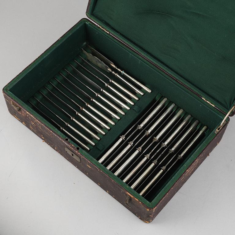 A German 88 piece silver cutlery-set, marked I. Wagner & S., Berlin late 19th century.