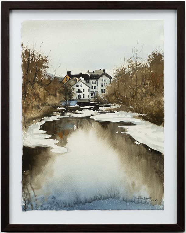 Peter Eugén, House by the lake and forest.