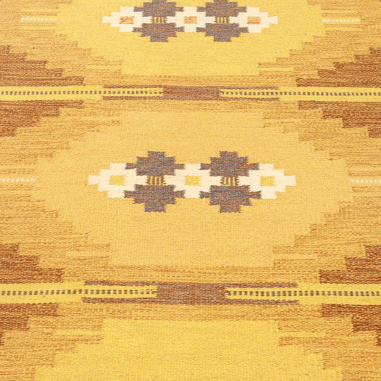 Ingegerd Silow, a carpet, flat weave, ca 201,5 x 133 cm, signed IS.