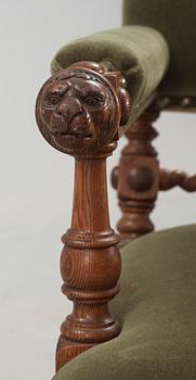 KARMSTOL, barockstil, 1900-talets första hälft.