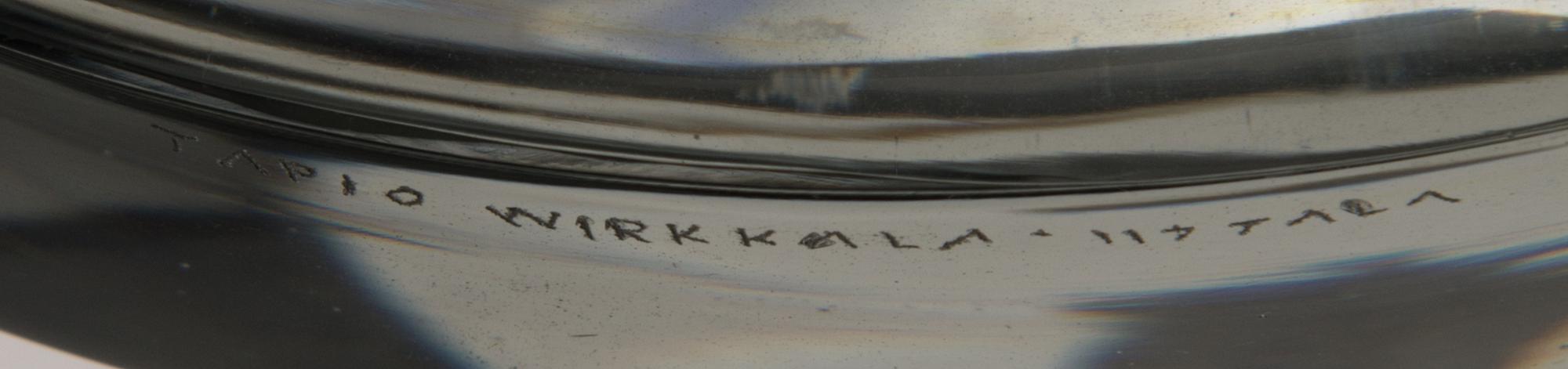 A "Kierre" ("whirl") bowl, model 3276/3876, signed Tapio Wirkkala, Iittala. Mid 1950s.