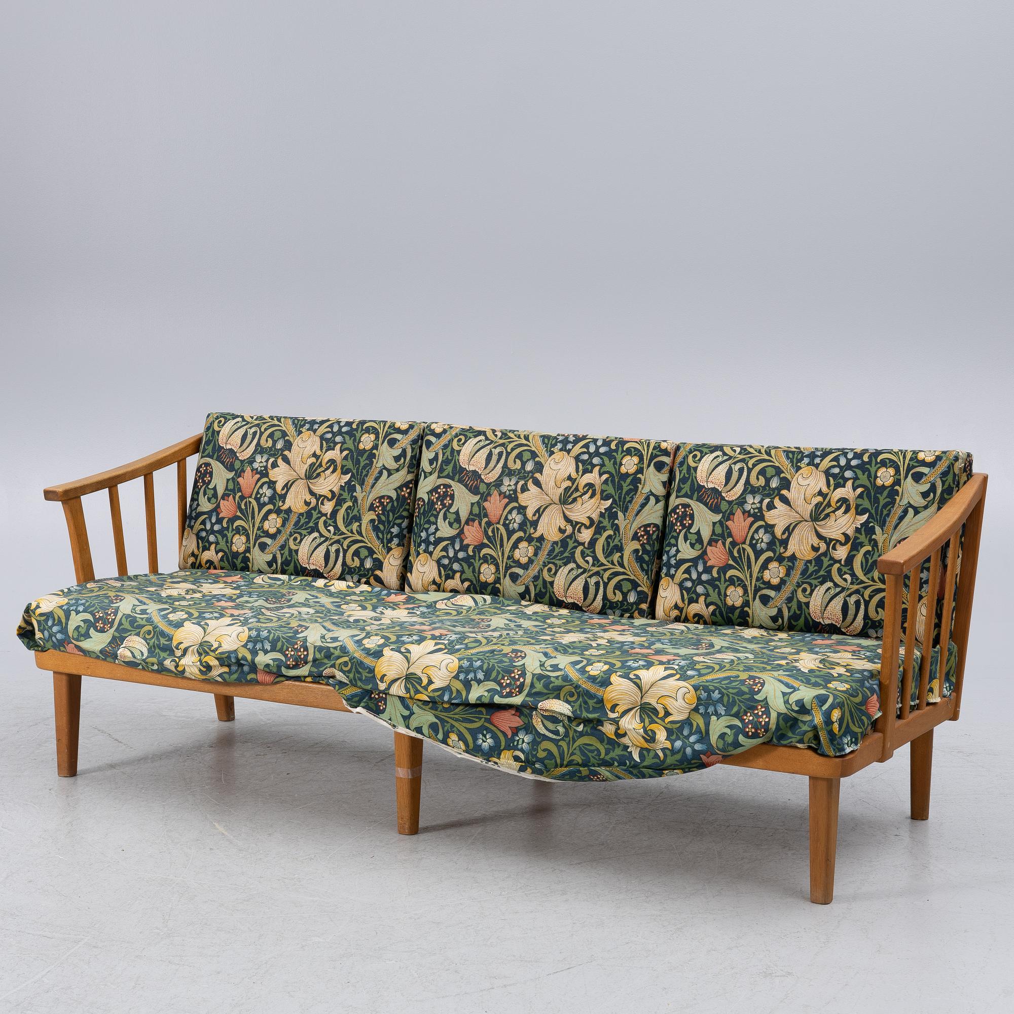 Carl Malmsten, sofa, 'Visingsö', end of the 20th century.
