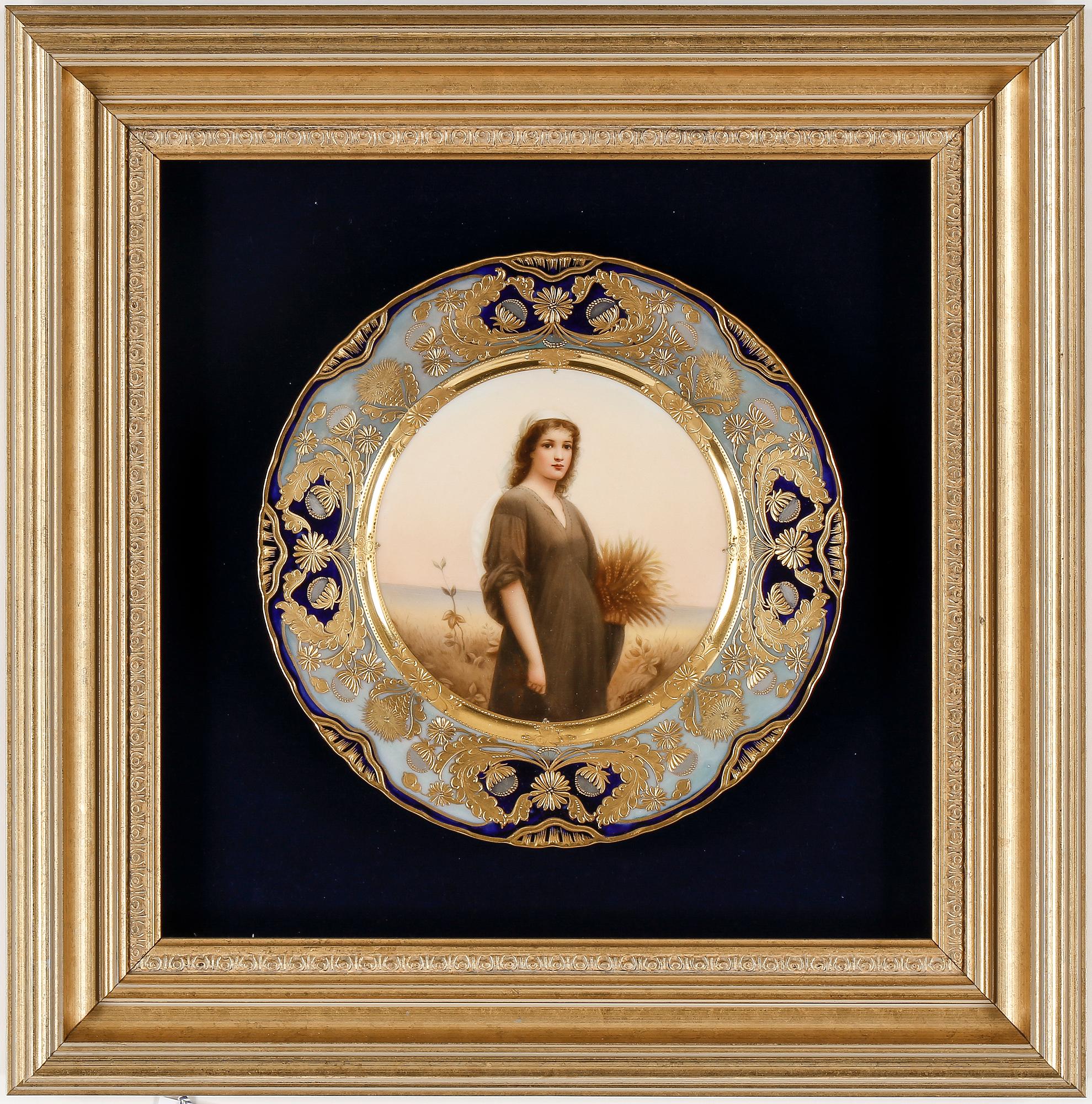 TALLRIKAR, 6 stycken, sannolikt Tyskland/Österrike, 1800-talets sista kvartal.