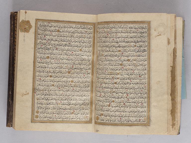 QURAN. Constantinople 1716. Height 15,5 x 11,5 cm.