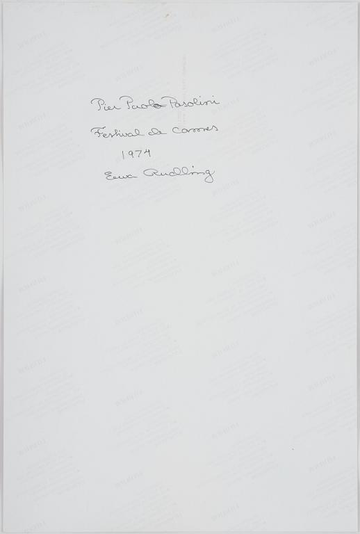 Ewa Rudling, "Pasolini, 1974".