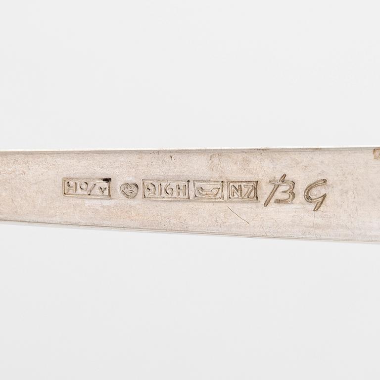 Bertel Gardberg, A 144-piece set of 'Birgitta' silver cutlery, Hopeatehdas Oy, Helsinki 1955-1974.